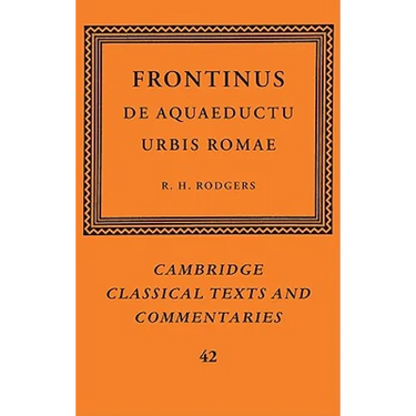 Frontinus: de Aquaeductu Urbis Romae