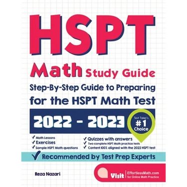 HSPT Math Study Guide: Step-By-Step Guide to Preparing for the HSPT Math Test