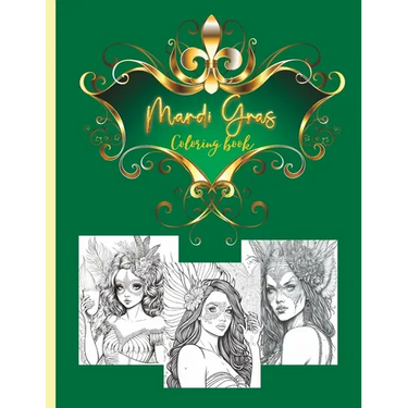 Mardi gras coloring book: for adults and teens