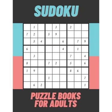 Sudoku Puzzle Books For Adults: sudoku brain game, sudoku puzzles with solutions, sudoku puzzles for adults