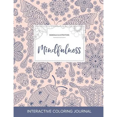 Adult Coloring Journal: Mindfulness (Mandala Illustrations, Ladybug)
