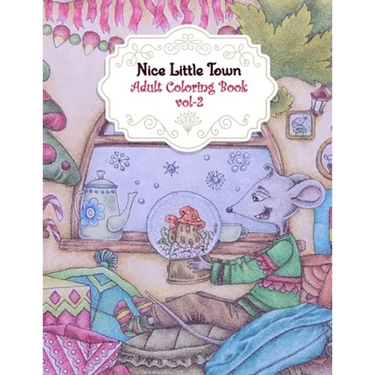 Nice Little Town Adult Coloring Book Vol-2: Amazing Nice Little Town Christmas Coloring Pages, An Town Coloring Book for Toddlers and Kids ages 4-8 Be