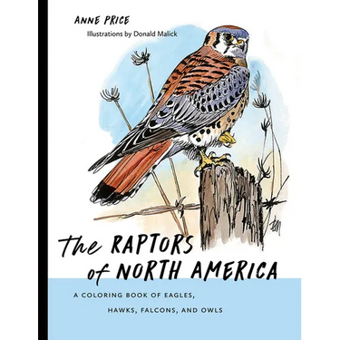 The Raptors of North America: A Coloring Book of Eagles, Hawks, Falcons, and Owls