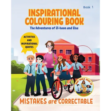 Inspirational Colouring Book 1: Mistakes are Correctable (What Would Jesus Do Series)