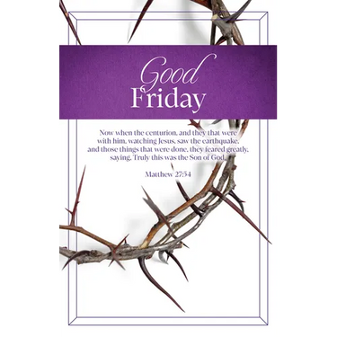 Good Friday Bulletin: Watching Jesus (Package of 100): Matthew 27:54 (Kjv)