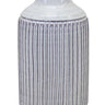 Rustic Ribbed Terra Cotta Vase 12.25"H
