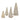 LED Lighted Mercury Glass Holiday Tree Decor (Set of 4)