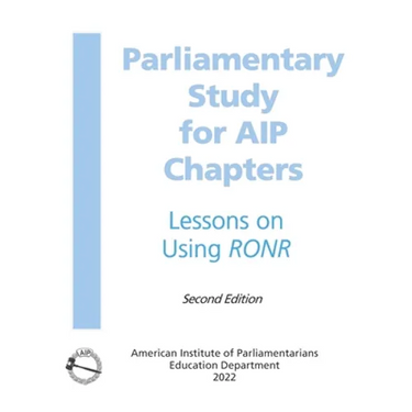Parliamentary Study: for AIP Chapters