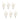 Ivory Silver Dollar Eucalyptus Leaf Spray (Set of 6)