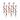 Red Berry Twig Stem (Set of 6)