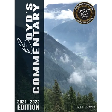 Boyd Commentary 2021-2022