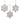 Glittered Snowflake Ornament (Set of 3)