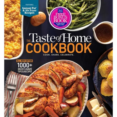 Taste of Home Fifth Edition Cookbook with Bonus Kitchen Hacks: 1000+ Recipes, Baking Techniques, Instant Pot & Air Fryer Chapter - 5-Ring Binder