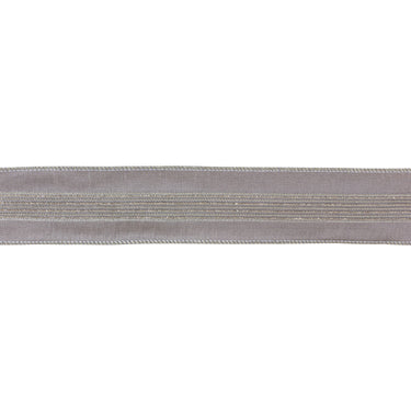 Grey Glittered Ribbon 2.5" x 10 yds.
