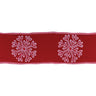 Snowflake Outline Ribbon 4" x 5 yds.