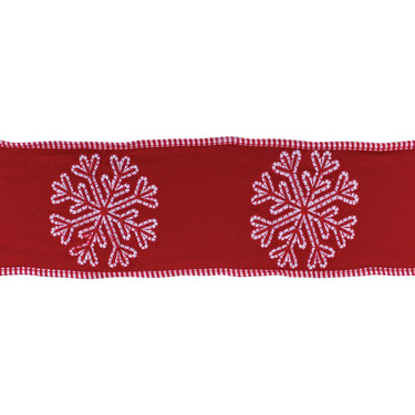 Snowflake Outline Ribbon 4" x 5 yds.
