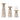 Etched Candle Holder with Wood Grain Design (Set of 3)