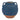 Ceramic Urn Vase with Terra Cotta Accent 7"H