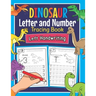 Dinosaur Letter and Number Tracing Book Left Handwriting: Dino Practice Workbook for Left-Handed Preschoolers - Perfect Math and Alphabet Learning Wor