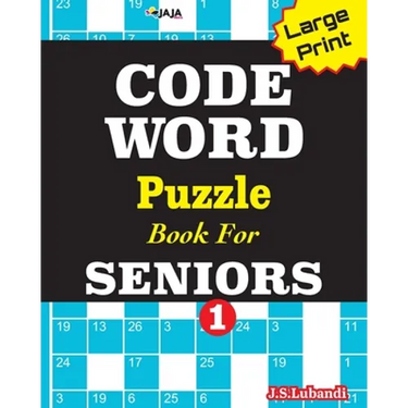 CODEWORD Puzzle Book For SENIORS; Vol.1