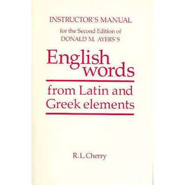 English Words Instructor's Manual