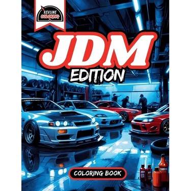 Revline Coloring JDM Edition Car Coloring Book