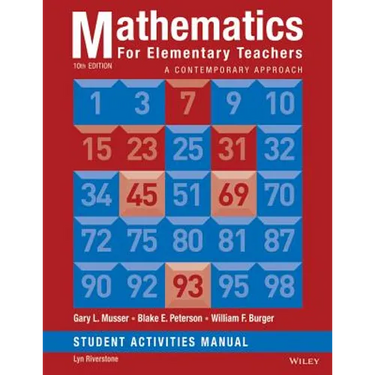 Mathematics for Elementary Teachers: A Contemporary Approach 10e Student Activity Manual