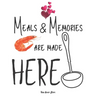 Meals & Memories are made here: personalized recipe box, recipe keeper make your own cookbook, 106-Pages 8.5" x 11" Collect the Recipes You Love in Yo