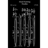 Hand Knitting Needles: Knitting Paper 4x5 Template for Crocheters and Knitters