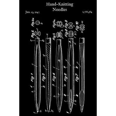 Hand Knitting Needles: Knitting Paper 4x5 Template for Crocheters and Knitters