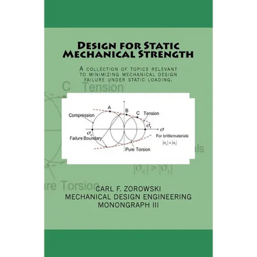 Design for Static Mechanical Strength: A collection of topics relevant to minimizing mechanical design failure under static loading. Subject content i