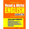 Preston Lee's Read & Write English Lesson 21 - 40 For Spanish Speakers
