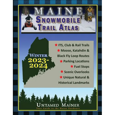 2023-2024 Maine Snowmobile Trail Map Atlas