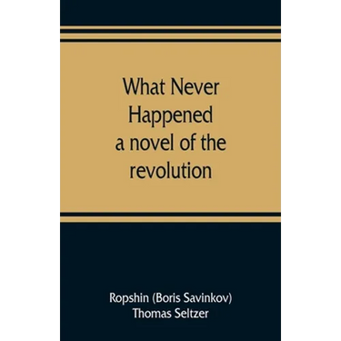 What never happened; a novel of the revolution