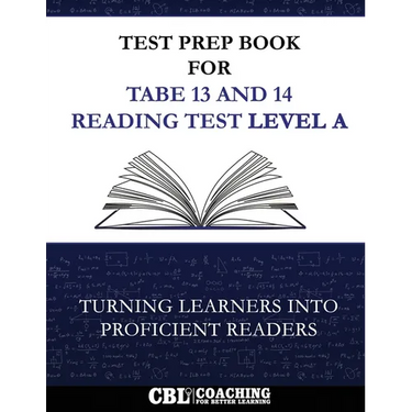Test Prep Book for TABE 13 and 14 Reading Test Level A