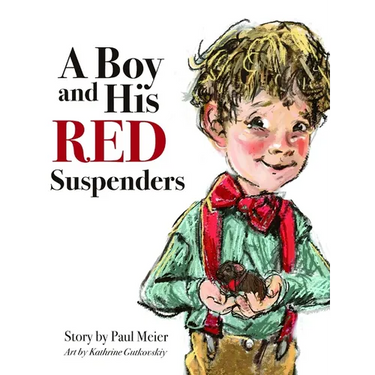 A Boy and His Red Suspenders