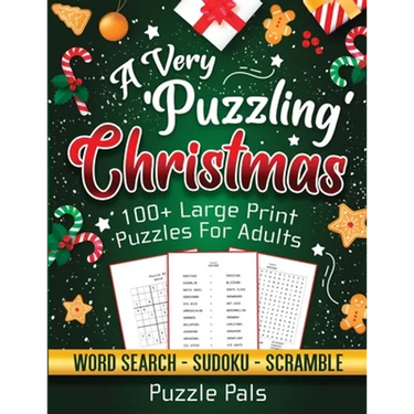A Very Puzzling Christmas: 100+ Large Print Puzzles For Adults