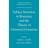 Subject Inversion in Romance and the Theory of Universal Grammar