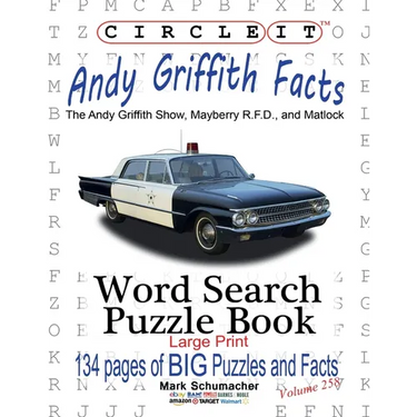 Circle It, Andy Griffith Facts, Word Search, Puzzle Book