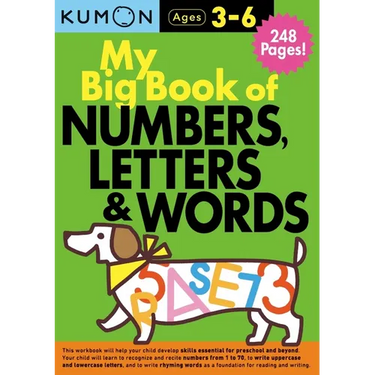 Kumon My Big Book of Numbers, Letters & Words