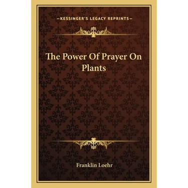 The Power Of Prayer On Plants