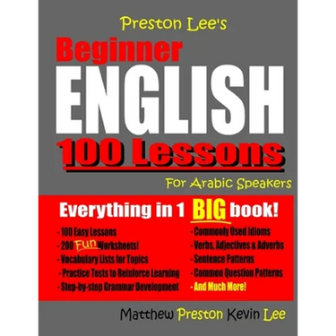 Preston Lee's Beginner English 100 Lessons For Arabic Speakers