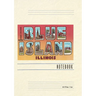 Vintage Lined Notebook Greetings from Blue Island, Illinois