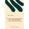 Has the Lord Indeed Spoken only through Moses?: A Study of the Biblical Portrait of Miriam