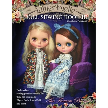 LittleAmelie Doll Sewing Book III: Total of 10 doll clothes sewing patterns with instruction photos.