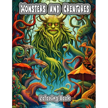 Monsters and Creatures Coloring Book