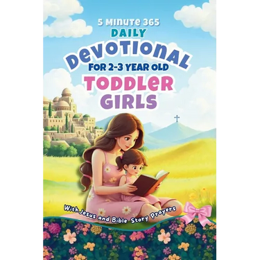 5 Minute 365 Daily Devotional for 2-3 Year Old Toddler Girls with Jesus and Bible Story Prayers: A Year of Stories and Prayers for Toddler Girls