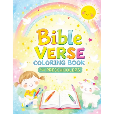 Bible Verse Coloring Book for Preschoolers: Easy Christian Pages Featuring Simple Biblical Teachings and Truths for Kids Ages 3-5