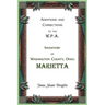 Additions and Corrections to the W.P.A. Inventory of Washington County, Ohio: Marietta