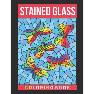 Stained Glass Coloring Book: Activity Coloring Book for Adults Relaxation and Stress Relief